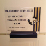 Targa ricordo del 23' Memorial