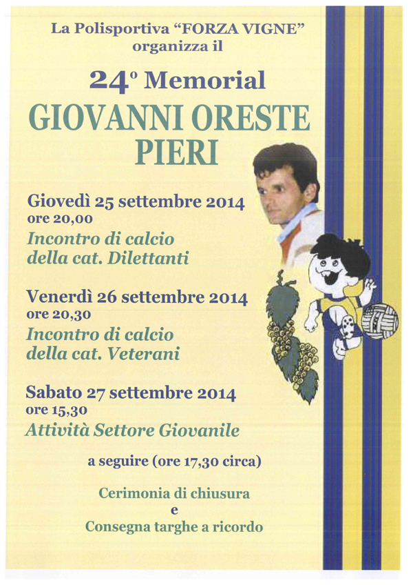 24 ' Memorial Giovanni Oreste Pieri